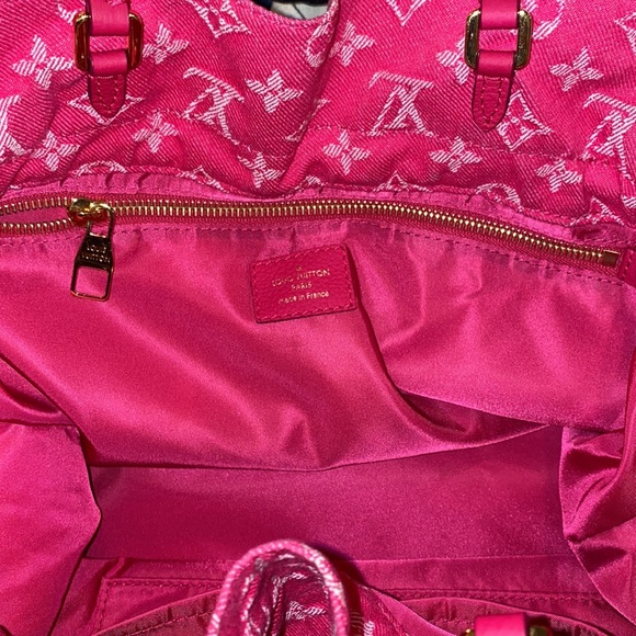 Louis Vuitton Bag Pink Denim Neverfull - Picture 9 of 14
